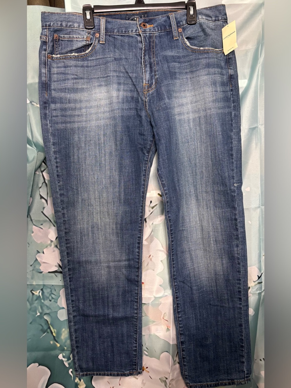 NWT Lucky Brand 221 Original Straight Leg Jeans Big Bend Wash Men's 38 x 32